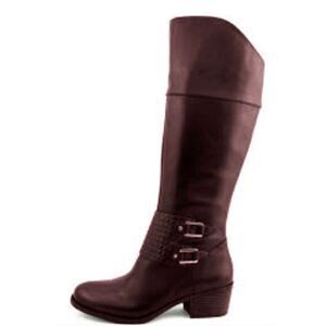VINCE CAMUTO Bartina Tall Brown Leather Boot Size 8.5M